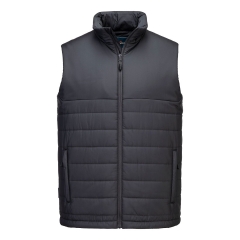 Bodywarmer professionnel matelassé à baffles isolées Gris métal – Portwest S606
