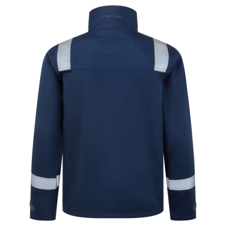 Veste de travail ignifugée résistante aux produits chimiques Marine – Portwest FR741