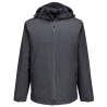 Veste de pluie imperméable respirante à capuche réglable Gris métal – Portwest S610