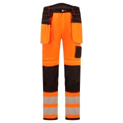 Pantalon stretch holster haute visibilité classe 2 Orange/noir – Portwest PW306