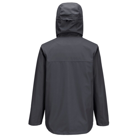 Veste de pluie imperméable respirante à capuche réglable Gris métal – Portwest S610