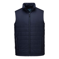 Bodywarmer professionnel matelassé à baffles isolées Marine – Portwest S606