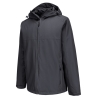 Veste de pluie imperméable respirante à capuche réglable Gris métal – Portwest S610