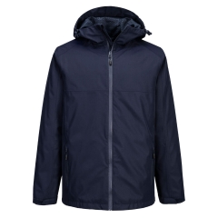 Veste de pluie imperméable respirante à capuche réglable Marine – Portwest S610