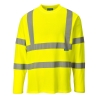 T-shirt haute visibilité manches longues Cotton Comfort Jaune – Portwest S278