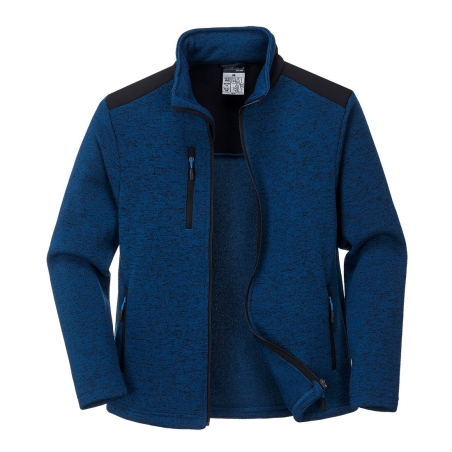 Veste polaire de travail performance épaules renforcées Bleu persan – Portwest T830