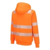 Sweat à capuche zippé sherpa haute visibilité classe 3 Orange – Portwest PW321