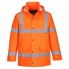 Parka d'hiver haute visibilité imperméable classe 3 Orange – Portwest S460
