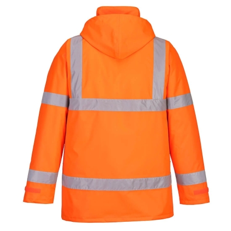 Parka d'hiver haute visibilité imperméable classe 3 Orange – Portwest S460