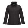 Veste softshell femme stretch 2 couches doublée polaire Noir – Portwest TK21