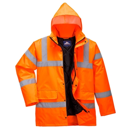 Parka d'hiver haute visibilité imperméable classe 3 Orange – Portwest S460