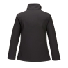 Veste softshell femme stretch 2 couches doublée polaire Noir – Portwest TK21