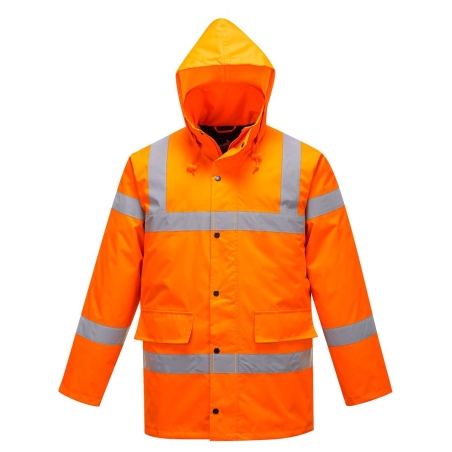 Parka d'hiver haute visibilité imperméable classe 3 Orange – Portwest S460