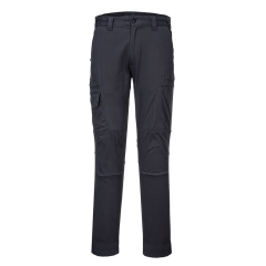 Pantalon cargo stretch coupe ajustée multipoches Gris métal – Portwest T801