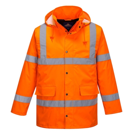 Parka d'hiver haute visibilité imperméable classe 3 Orange – Portwest S460