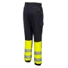 Jogging haute visibilité flexible classe 1 genoux renforcés Noir/jaune – Portwest KX341
