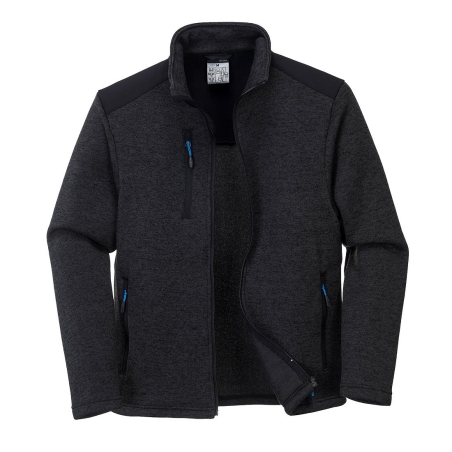 Veste polaire de travail performance épaules renforcées Gris marl – Portwest T830