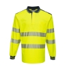 Polo haute visibilité manches longues classe 3 Jaune/marine – Portwest T184