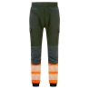 Jogging haute visibilité flexible classe 1 genoux renforcés Noir/orange – Portwest KX341