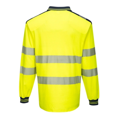 Polo haute visibilité manches longues classe 3 Jaune/marine – Portwest T184