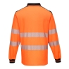 Polo haute visibilité manches longues classe 3 Orange/noir – Portwest T184
