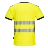 T-shirt col V haute visibilité bandes segmentées classe 2 Jaune/noir – Portwest PW310