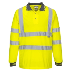 Polo manches longues haute visibilité classe 3 Jaune – Portwest S277