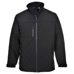 Blouson softshell 3 couches coupe-vent imperméable Noir – Portwest TK50