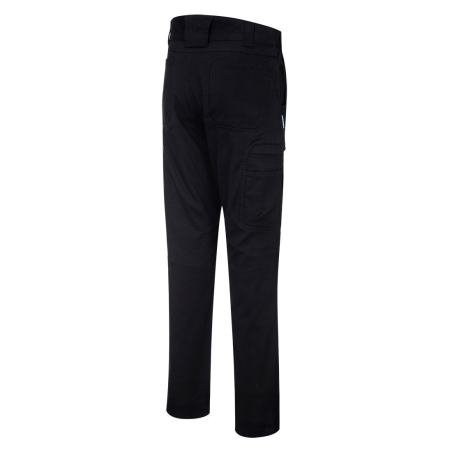 Pantalon cargo stretch coupe ajustée multipoches Noir – Portwest T801