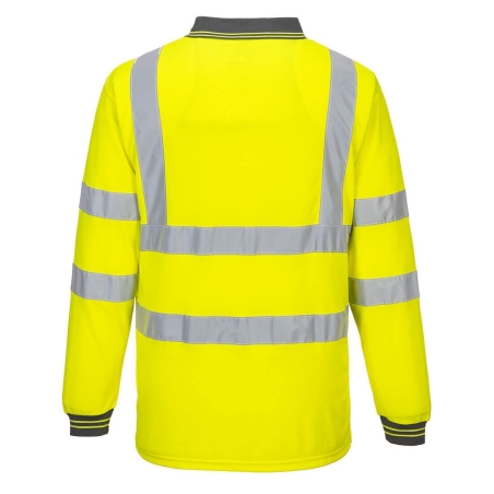 Polo manches longues haute visibilité classe 3 Jaune – Portwest S277