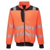 Sweatshirt haute visibilité zippé classe 2 et 3 Orange/noir – Portwest PW370