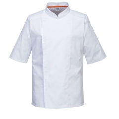 Veste de cuisine manches longues stretch maille aérée Blanc – Portwest C746