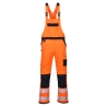 Cotte à bretelles haute visibilité multipoches classe 2 Orange/noir – Portwest PW344