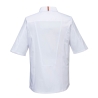 Veste de cuisine manches longues stretch maille aérée Blanc – Portwest C746