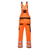 Cotte à bretelles haute visibilité multipoches classe 2 Orange/noir – Portwest PW344