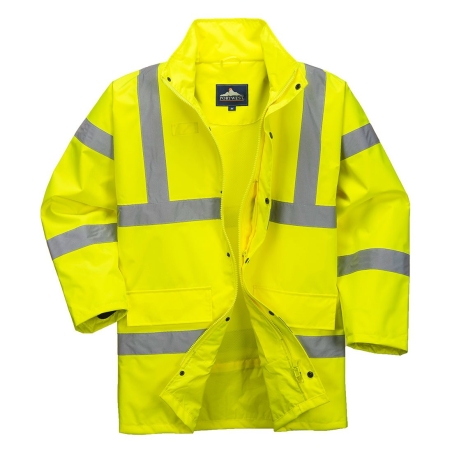 Parka haute visibilité respirante et imperméable classe 3 Jaune – Portwest RT60