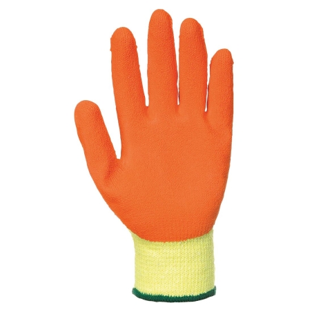 Gant tricoté enduit latex classique Orange – Portwest A150