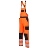 Cotte à bretelles haute visibilité multipoches classe 2 Orange/noir – Portwest PW344