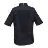 Veste de cuisine manches longues stretch maille aérée Noir – Portwest C746