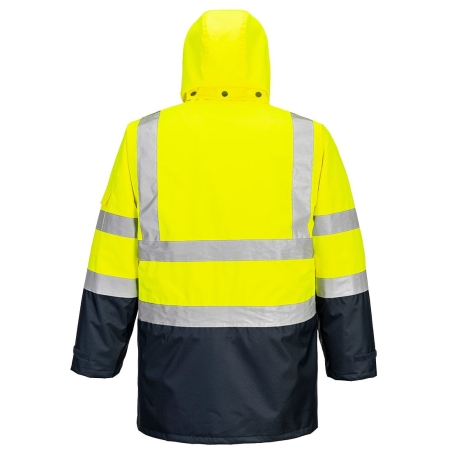 Parka haute visibilité 7-en-1 imperméable classe 3 Jaune/marine – Portwest S426