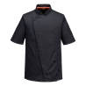 Veste de cuisine manches courtes MeshAir Pro respirante Noir – Portwest C739