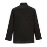 Veste de cuisine unisexe polycoton Somerset Noir – Portwest C834