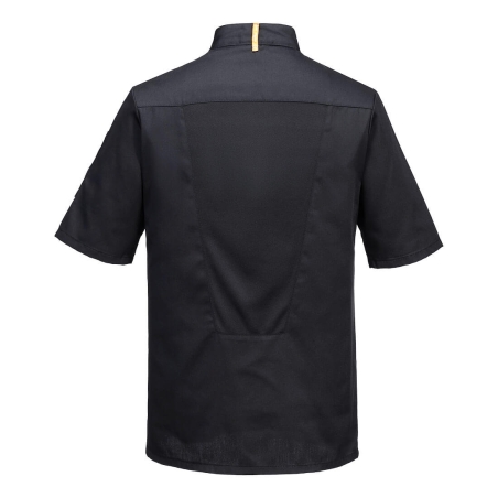 Veste de cuisine manches courtes MeshAir Pro respirante Noir – Portwest C739