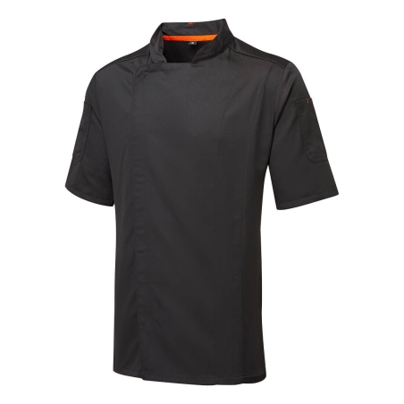 Veste de cuisine manches courtes MeshAir Pro respirante Noir – Portwest C739