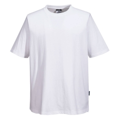 T-shirt de cuisine 100% coton avec panneau MeshAir dans le dos Blanc – Portwest C195