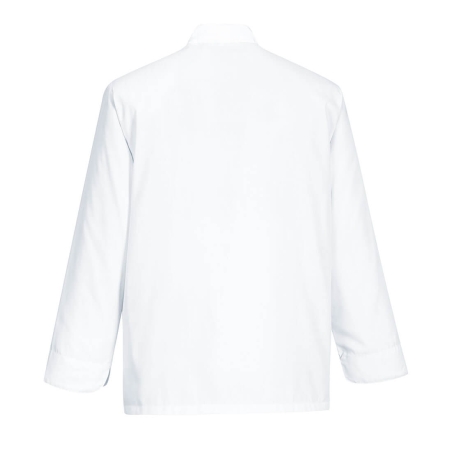 Veste de cuisine unisexe polycoton Somerset Blanc – Portwest C834