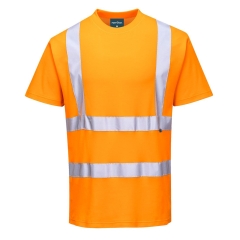 T-shirt manches courtes haute visibilité coton comfort Orange – Portwest S170