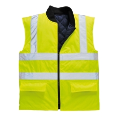 Gilet sans manches haute visibilité réversible classe 2 Jaune – Portwest S469