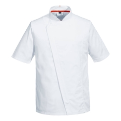 Veste de cuisine manches courtes MeshAir Pro respirante Blanc – Portwest C739