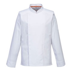 Veste de cuisine manches longues MeshAir Pro respirante Blanc – Portwest C838